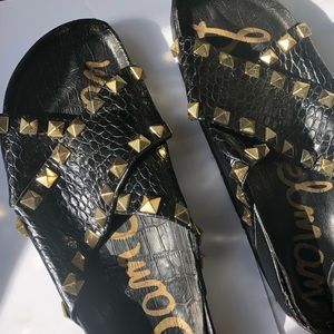 Sam Edelman studded slides